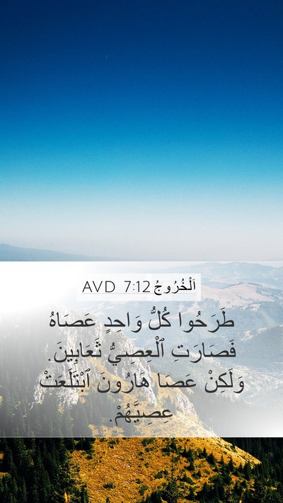 اَلْخُرُوجُ 7:12 AVD Bible Verse Image