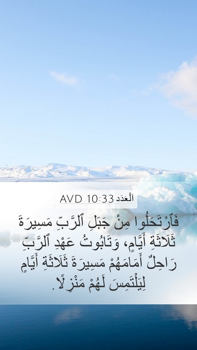 اَلْعَدَد 10:33 AVD Bible Verse Image