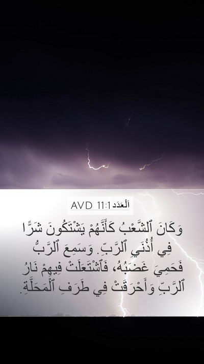 اَلْعَدَد 11:1 AVD Bible Verse Image