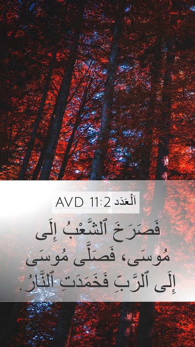 اَلْعَدَد 11:2 AVD Bible Verse Image