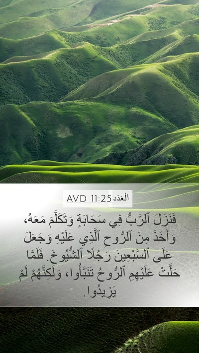 اَلْعَدَد 11:25 AVD Bible Verse Image