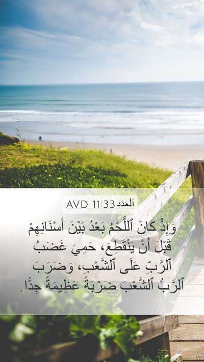 اَلْعَدَد 11:33 AVD Bible Verse Image
