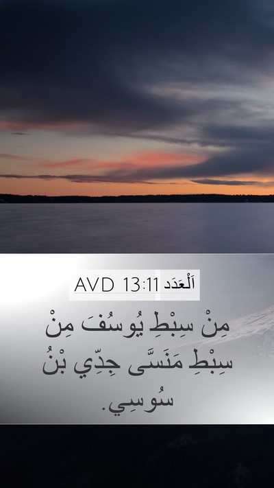 اَلْعَدَد 13:11 AVD Bible Verse Image