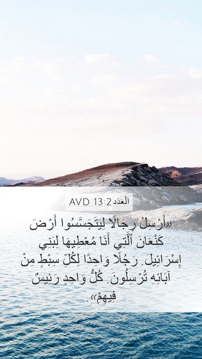 اَلْعَدَد 13:2 AVD Bible Verse Image