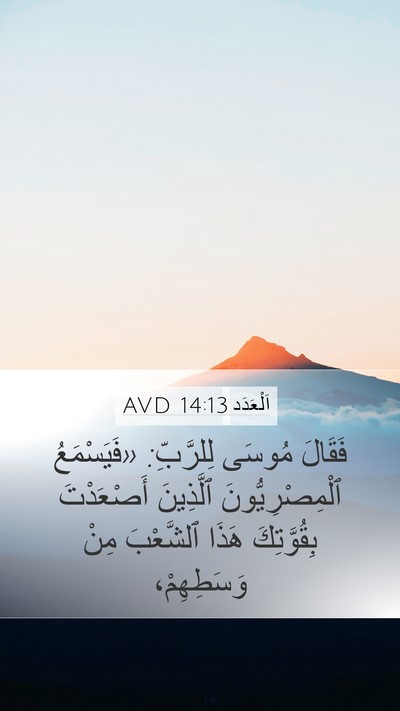 اَلْعَدَد 14:13 AVD Bible Verse Image