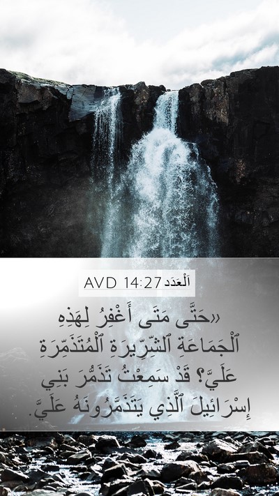 اَلْعَدَد 14:27 AVD Mobile Phone Wallpaper - «حَتَّى مَتَى أَغْفِرُ - Mobile Bible Verse Wallpaper