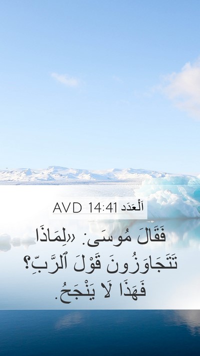اَلْعَدَد 14:41 AVD Mobile Phone Wallpaper - فَقَالَ مُوسَى: «لِمَاذَا - Mobile Bible Verse Wallpaper