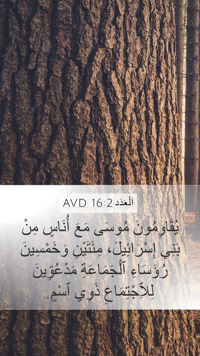 اَلْعَدَد 16:2 AVD Bible Verse Image