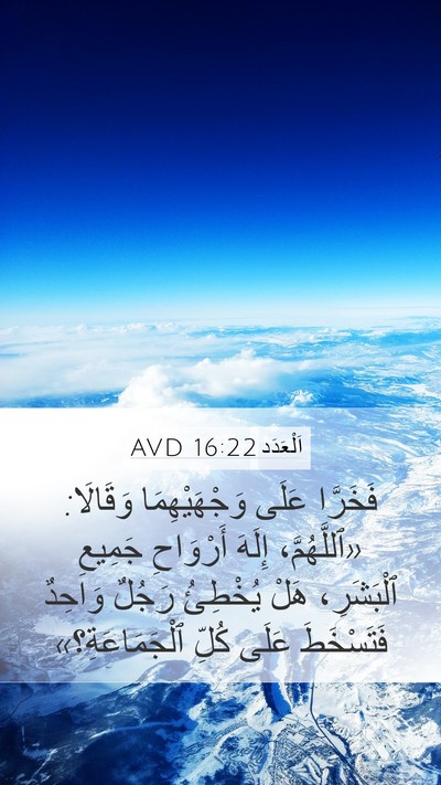 اَلْعَدَد 16:22 AVD Bible Verse Image
