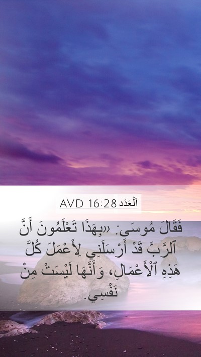 اَلْعَدَد 16:28 AVD Bible Verse Image