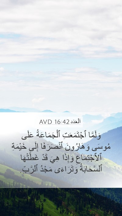 اَلْعَدَد 16:42 AVD Bible Verse Image
