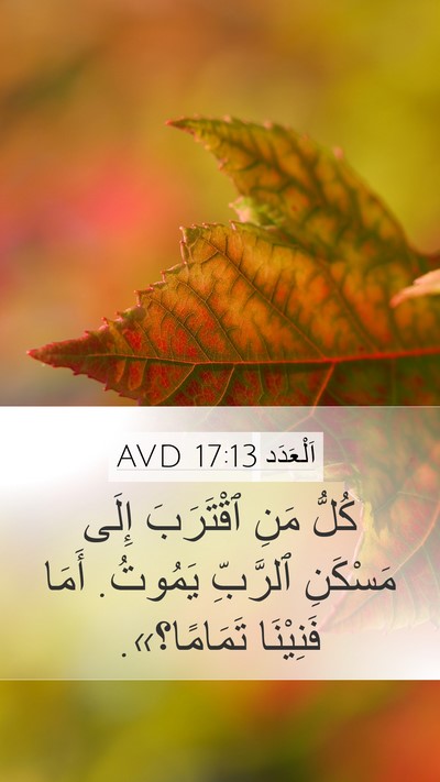 اَلْعَدَد 17:13 AVD Bible Verse Image