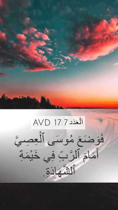 اَلْعَدَد 17:7 AVD Bible Verse Image