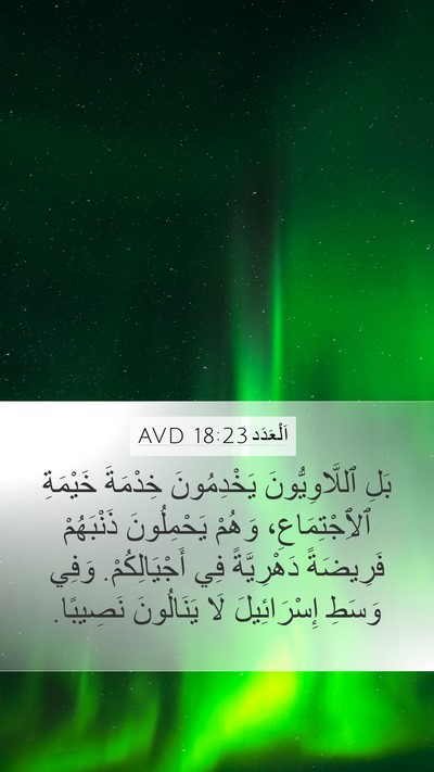 اَلْعَدَد 18:23 AVD Bible Verse Image