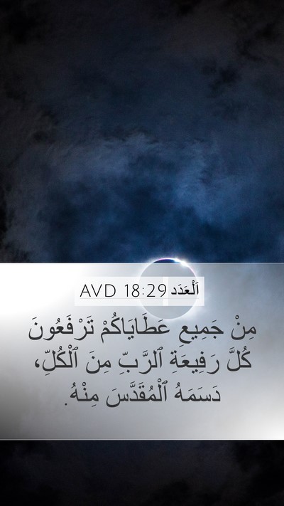 اَلْعَدَد 18:29 AVD Bible Verse Image
