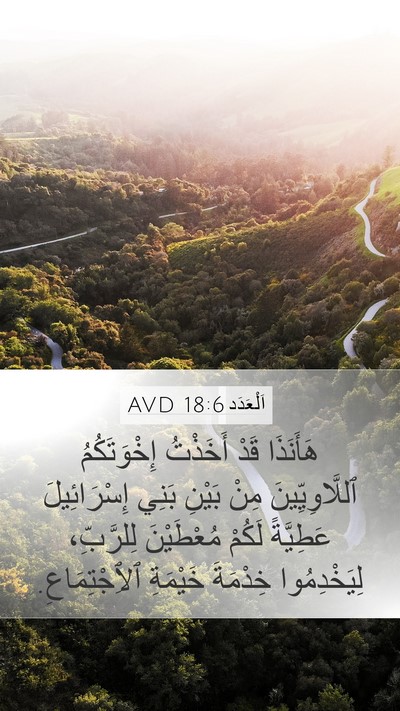 اَلْعَدَد 18:6 AVD Bible Verse Image