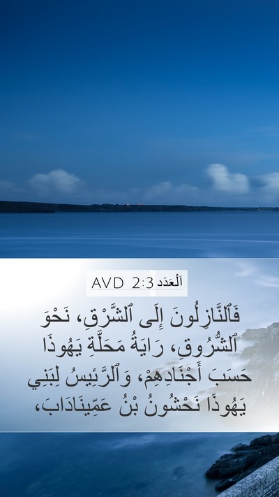 اَلْعَدَد 2:3 AVD Bible Verse Image