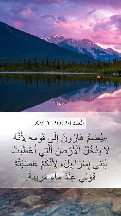 اَلْعَدَد 20:24 AVD Bible Verse Image