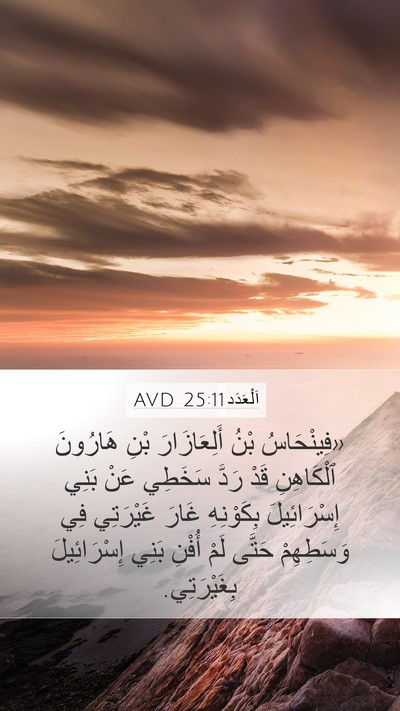 اَلْعَدَد 25:11 AVD Bible Verse Image
