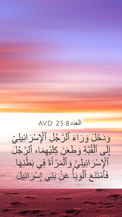 اَلْعَدَد 25:8 AVD Bible Verse Image