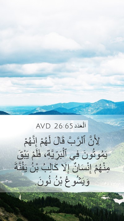 اَلْعَدَد 26:65 AVD Bible Verse Image