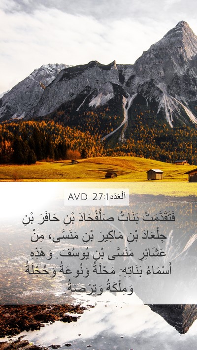 اَلْعَدَد 27:1 AVD Bible Verse Image