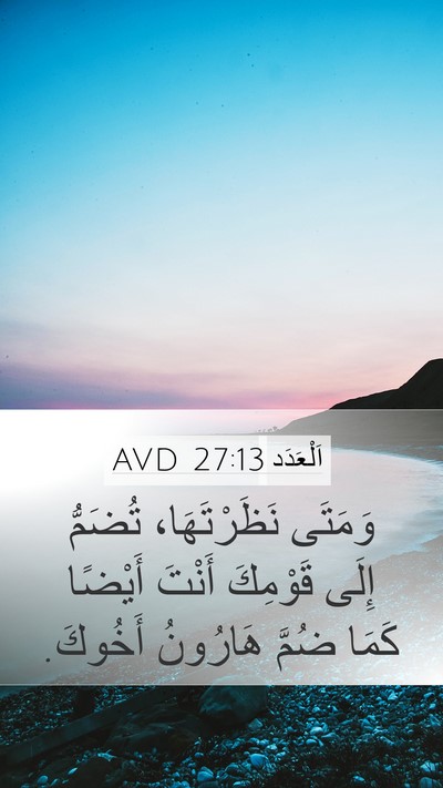 اَلْعَدَد 27:13 AVD Bible Verse Image
