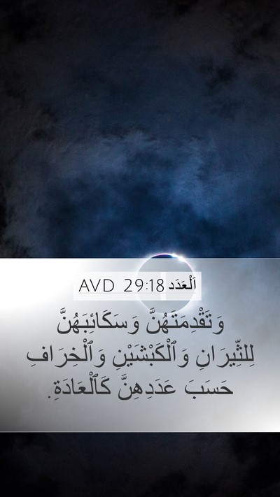 اَلْعَدَد 29:18 AVD Bible Verse Image
