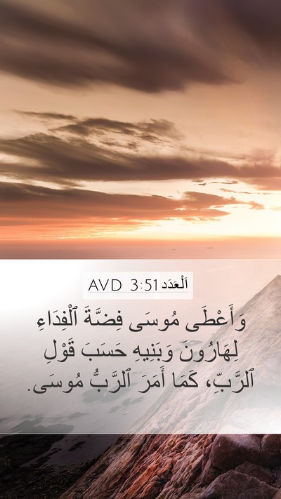 اَلْعَدَد 3:51 AVD Bible Verse Image