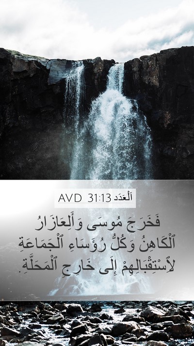 اَلْعَدَد 31:13 AVD Mobile Phone Wallpaper - فَخَرَجَ مُوسَى - Mobile Bible Verse Wallpaper