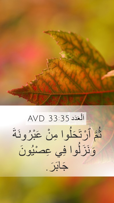 اَلْعَدَد 33:35 AVD Bible Verse Image