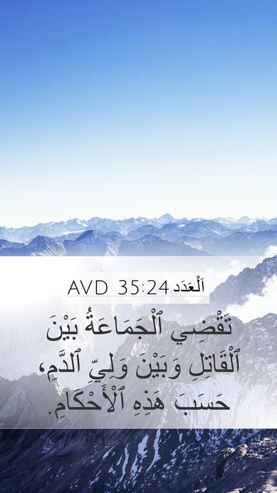 اَلْعَدَد 35:24 AVD Bible Verse Image