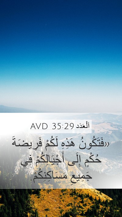 اَلْعَدَد 35:29 AVD Bible Verse Image