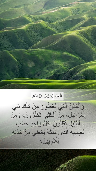 اَلْعَدَد 35:8 AVD Mobile Phone Wallpaper - وَٱلْمُدُنُ ٱلَّتِي - Mobile Bible Verse Wallpaper