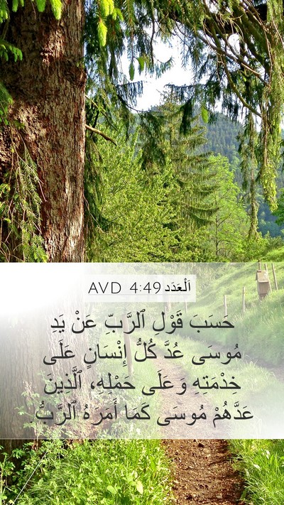 اَلْعَدَد 4:49 AVD Bible Verse Image