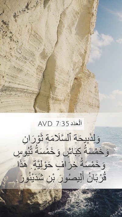 اَلْعَدَد 7:35 AVD Bible Verse Image