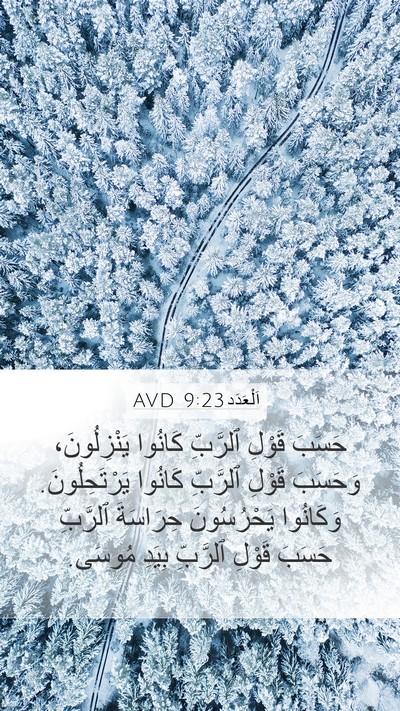 اَلْعَدَد 9:23 AVD Bible Verse Image