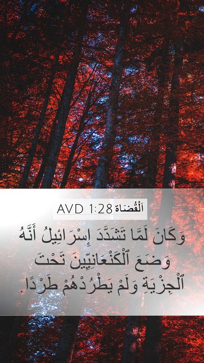 اَلْقُضَاة 1:28 AVD Bible Verse Image