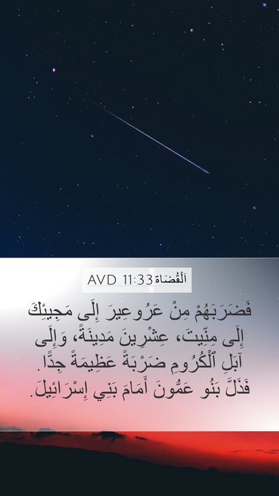اَلْقُضَاة 11:33 AVD Bible Verse Image