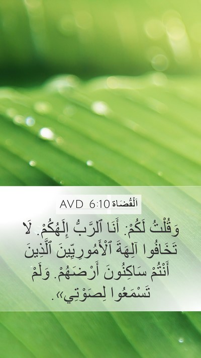 اَلْقُضَاة 6:10 AVD Bible Verse Image