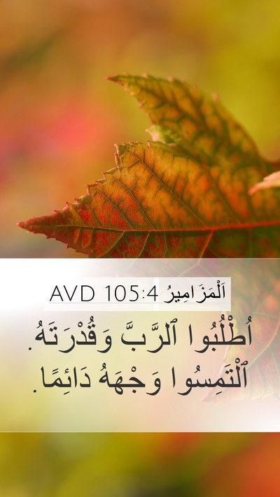 اَلْمَزَامِيرُ 105:4 AVD Bible Verse Image