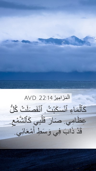 اَلْمَزَامِيرُ 22:14 AVD Bible Verse Image