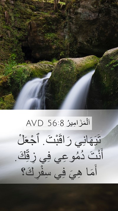 اَلْمَزَامِيرُ 56:8 AVD Bible Verse Image