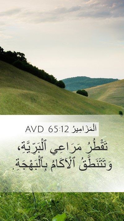 اَلْمَزَامِيرُ 65:12 AVD Bible Verse Image