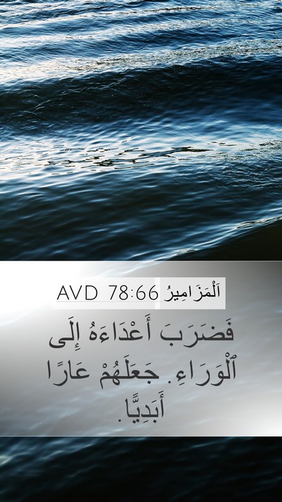 اَلْمَزَامِيرُ 78:66 AVD Bible Verse Image