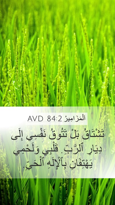 اَلْمَزَامِيرُ 84:2 AVD Bible Verse Image