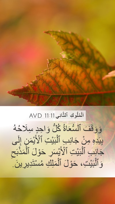 اَلْمُلُوكِ ٱلثَّانِي 11:11 AVD Bible Verse Image