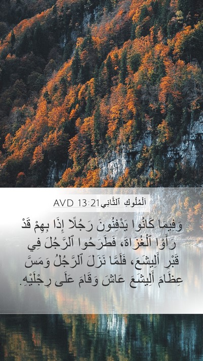 اَلْمُلُوكِ ٱلثَّانِي 13:21 AVD Bible Verse Image