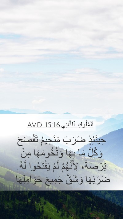 اَلْمُلُوكِ ٱلثَّانِي 15:16 AVD Bible Verse Image
