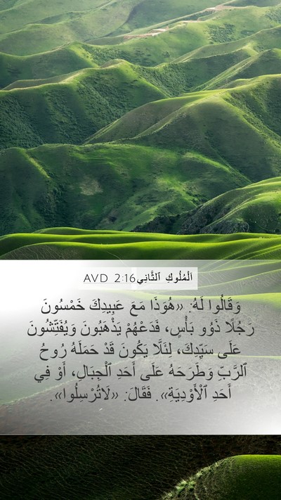 اَلْمُلُوكِ ٱلثَّانِي 2:16 AVD Bible Verse Image